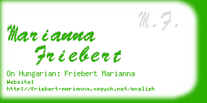 marianna friebert business card